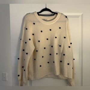 Women’s Madewell polka dot sweater